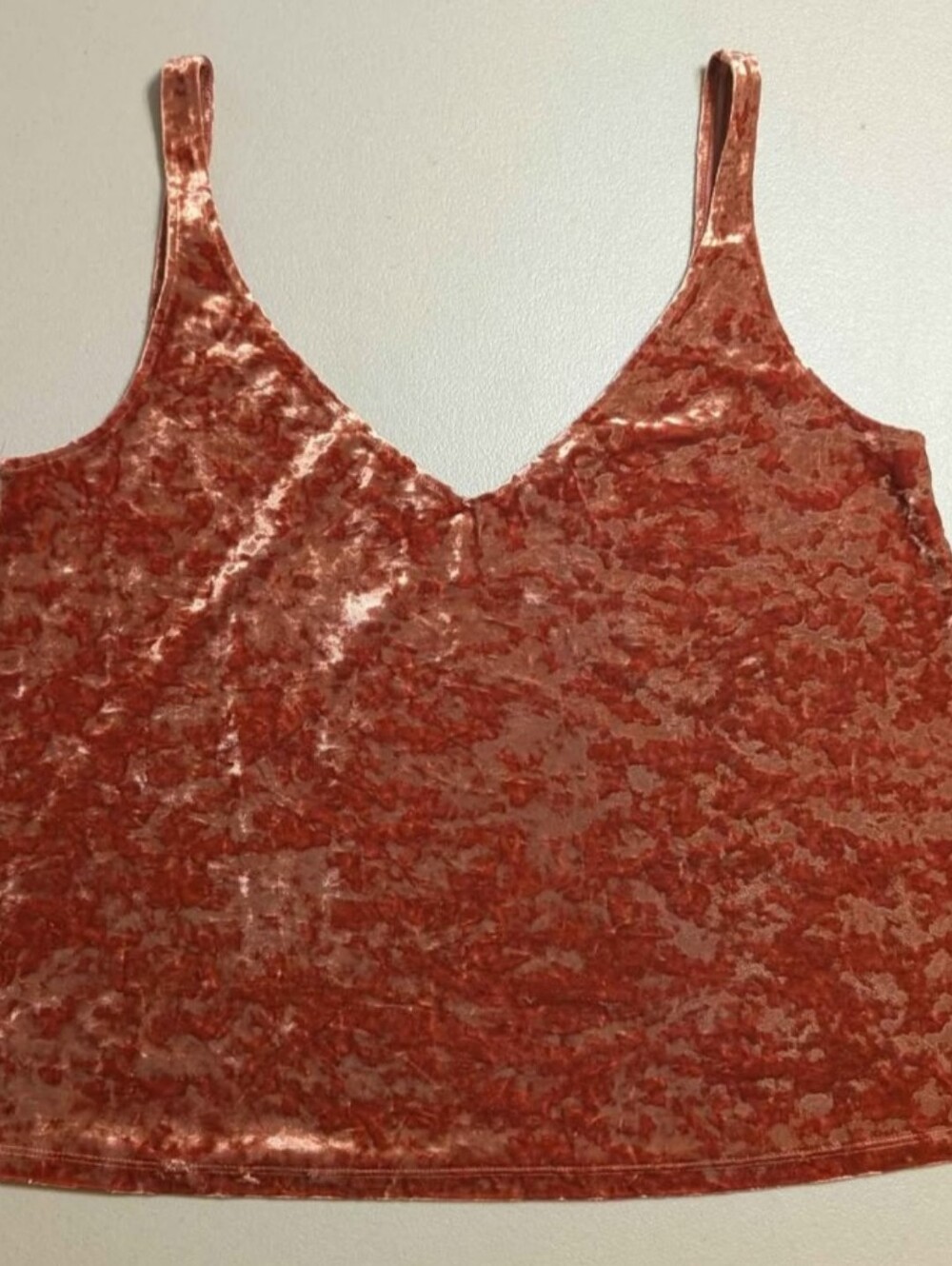 H&M medium crushed velvet tank top
